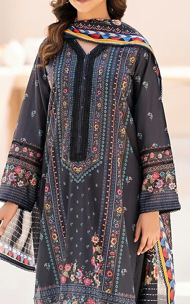 Ellena Black Lawn Suit | Pakistani Lawn Dress in USA- Image 2
