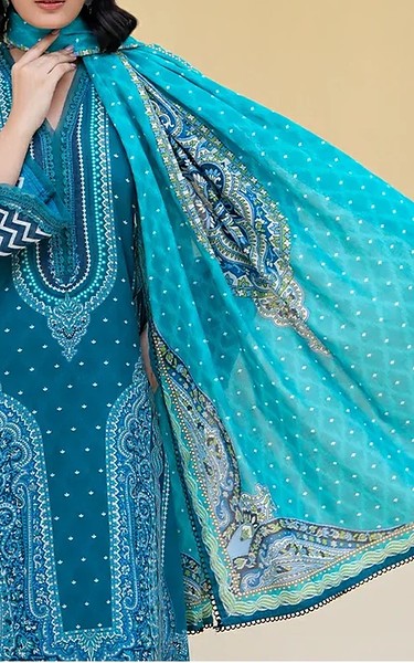 Ellena Venice Blue Lawn Suit | Pakistani Lawn Dress in USA- Image 2