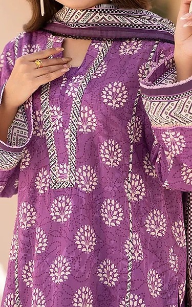 Ellena Light Plum Lawn Suit | Pakistani Lawn Dress in USA- Image 2