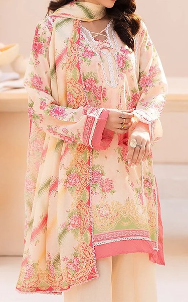 Ellena Oyster Pink Lawn Suit | Pakistani Lawn Dress in USA- Image 2