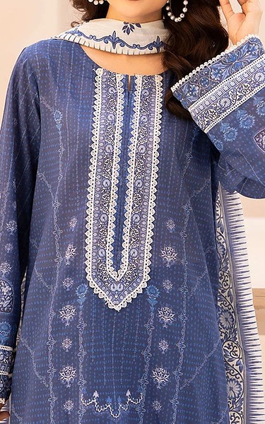 Ellena Navy Lawn Suit | Pakistani Lawn Dress in USA- Image 2