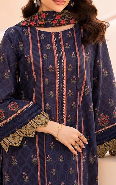 Ellena Navy Lawn Suit | Pakistani Lawn Dress in USA- Image 2