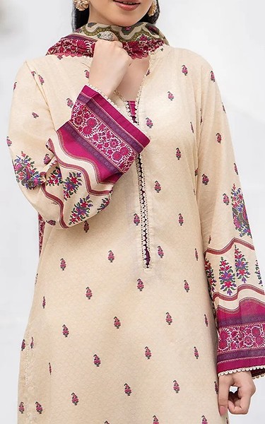 Ellena Ivory Lawn Suit | Pakistani Lawn Dress in USA- Image 2