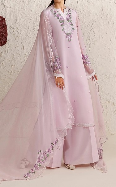 Farasha Pink Flare Chiffon Suit | Pakistani Embroidered Chiffon Dresses USA- Image 3