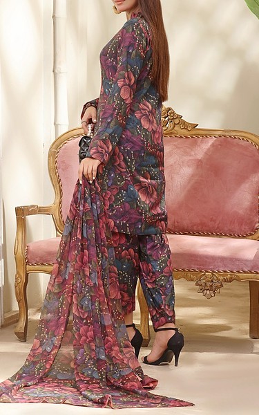 Feathers Multi Lawn Suit | Pakistani Lawn Dress in USA- Image 2