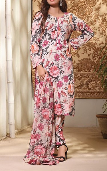 Feathers Multi Lawn Suit | Pakistani Lawn Dress in USA- Image 1