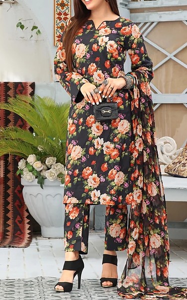 Feathers Multi Lawn Suit | Pakistani Lawn Dress in USA- Image 1