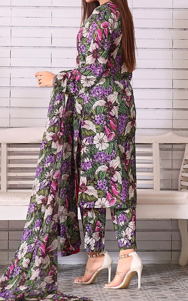 Feathers Multi Lawn Suit | Pakistani Lawn Dress in USA- Image 2
