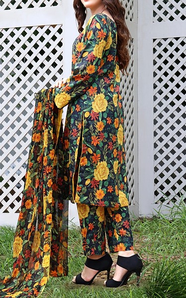 Feathers Multi Lawn Suit | Pakistani Lawn Dress in USA- Image 2