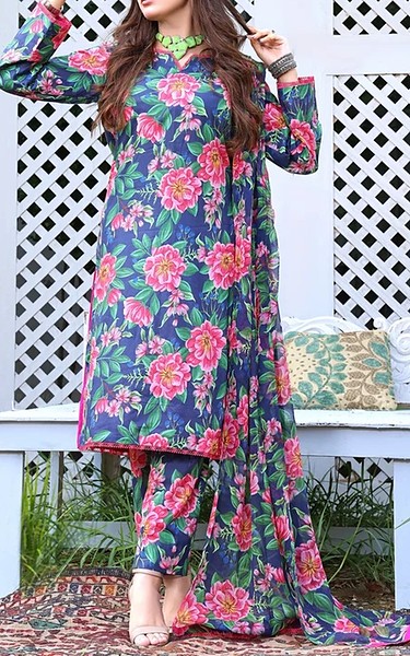 Feathers Multi Lawn Suit | Pakistani Lawn Dress in USA- Image 1