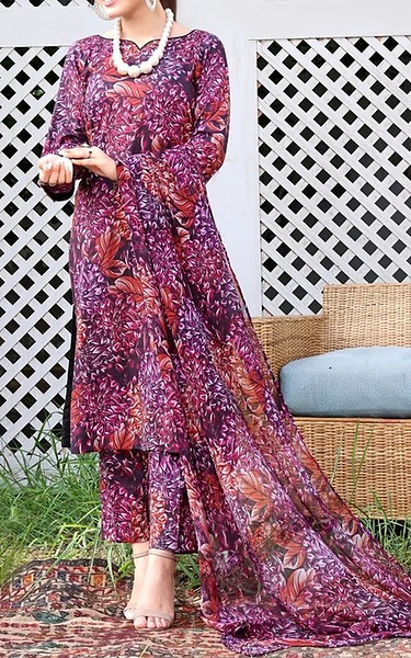 Feathers Multi Lawn Suit | Pakistani Lawn Dress in USA- Image 1