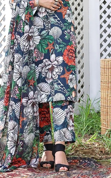 Feathers Multi Lawn Suit | Pakistani Lawn Dress in USA- Image 1
