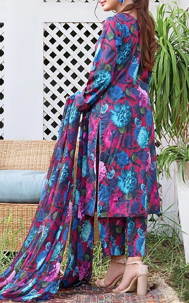 Feathers Multi Lawn Suit | Pakistani Lawn Dress in USA- Image 2