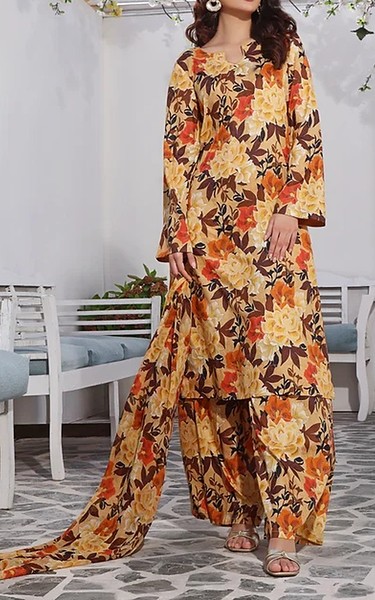 Feathers Multi Lawn Suit | Pakistani Lawn Dress in USA- Image 1