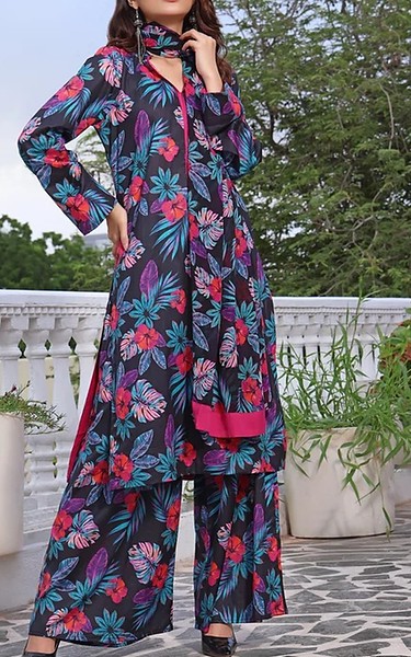 Feathers Multi Lawn Suit | Pakistani Lawn Dress in USA- Image 1