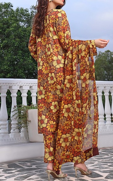 Feathers Multi Lawn Suit | Pakistani Lawn Dress in USA- Image 2