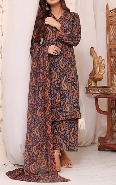 Feathers Multi Lawn Suit | Pakistani Lawn Dress in USA- Image 1