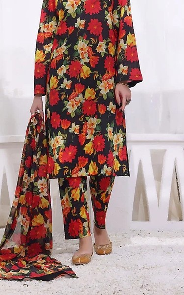 Feathers Multi Lawn Suit | Pakistani Lawn Dress in USA- Image 1