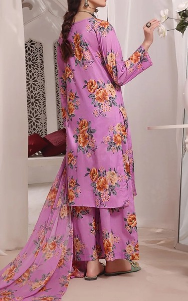 Feathers Persian Pink Lawn Suit | Pakistani Lawn Dress in USA- Image 2