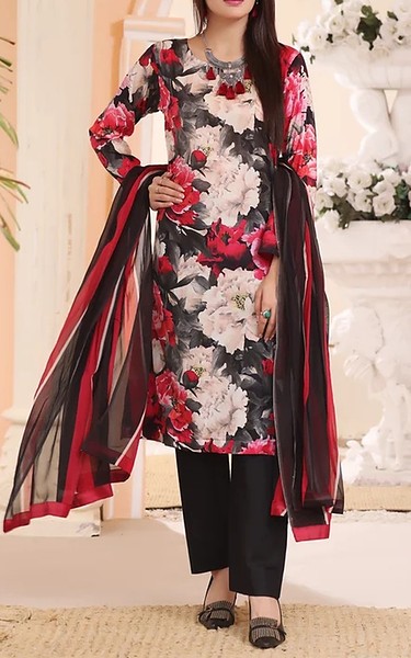 Feathers Multi Lawn Suit | Pakistani Lawn Dress in USA- Image 1