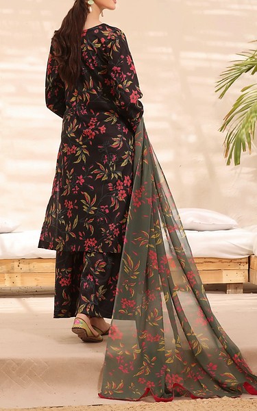 Feathers Black Lawn Suit | Pakistani Lawn Dress in USA- Image 2