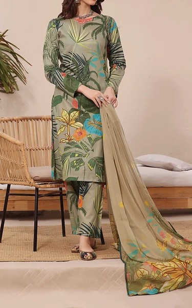 Feathers Multi Lawn Suit | Pakistani Lawn Dress in USA- Image 1
