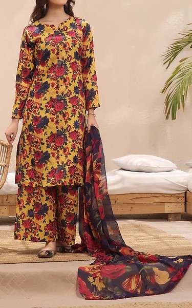 Feathers Multi Lawn Suit | Pakistani Lawn Dress in USA- Image 1