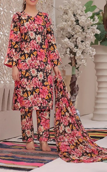 Feathers Multi Lawn Suit | Pakistani Lawn Dress in USA- Image 1