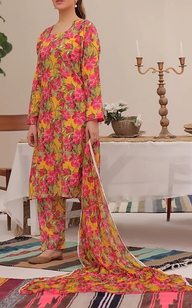 Feathers Multi Lawn Suit | Pakistani Lawn Dress in USA- Image 1