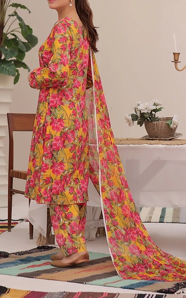 Feathers Multi Lawn Suit | Pakistani Lawn Dress in USA- Image 2