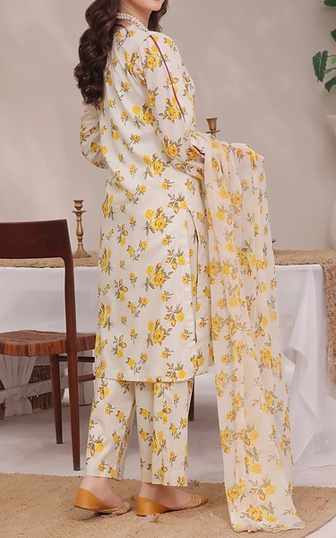 Feathers Off White Lawn Suit | Pakistani Lawn Dress in USA- Image 2