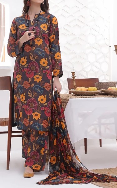 Feathers Multi Lawn Suit | Pakistani Lawn Dress in USA- Image 1