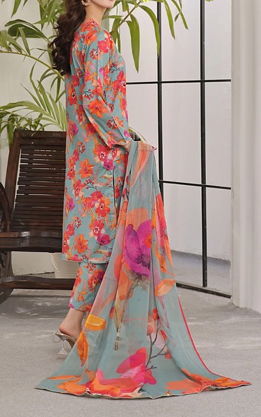 Feathers Multi Lawn Suit | Pakistani Lawn Dress in USA- Image 2