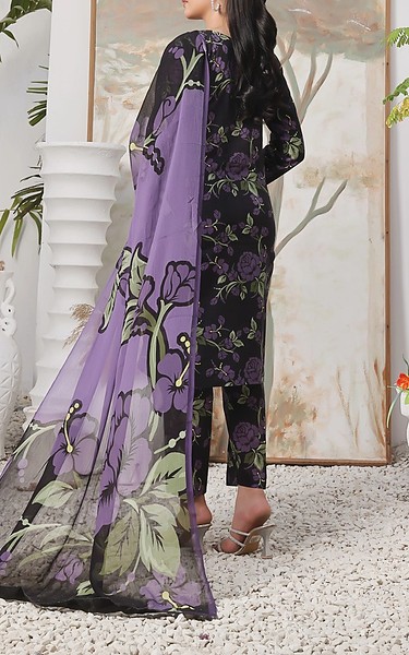 Feathers Black Lawn Suit | Pakistani Lawn Dress in USA- Image 2