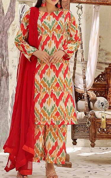 Feathers Multi Lawn Suit | Pakistani Lawn Dress in USA- Image 1