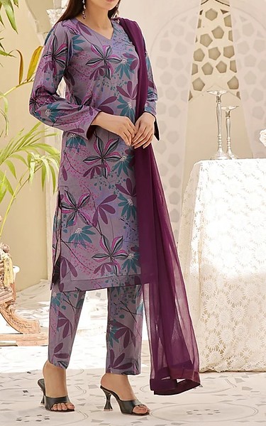 Feathers Multi Lawn Suit | Pakistani Lawn Dress in USA- Image 1