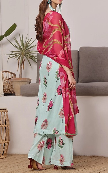 Feathers Sea Mist Lawn Suit | Pakistani Lawn Dress in USA- Image 2