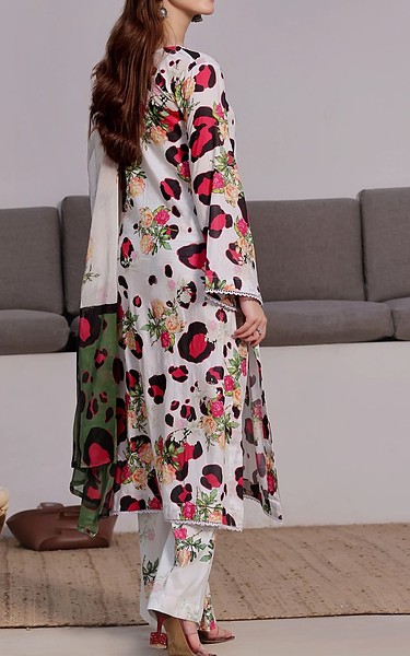 Feathers Light Grey Lawn Suit | Pakistani Lawn Dress in USA- Image 2