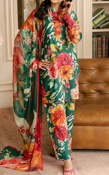 Feathers Multi Lawn Suit | Pakistani Lawn Dress in USA- Image 1