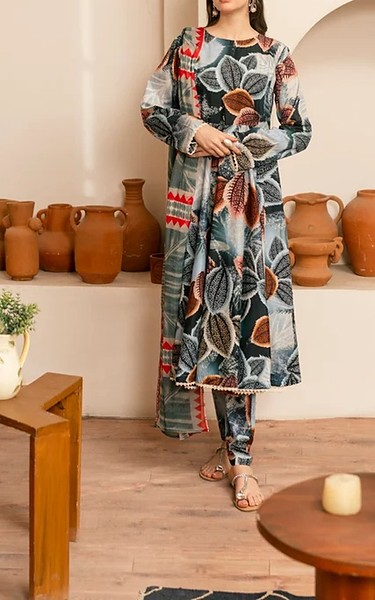 Feathers Multi Lawn Suit | Pakistani Lawn Dress in USA- Image 1