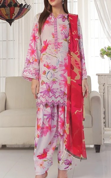 Feathers Multi Lawn Suit | Pakistani Lawn Dress in USA- Image 1