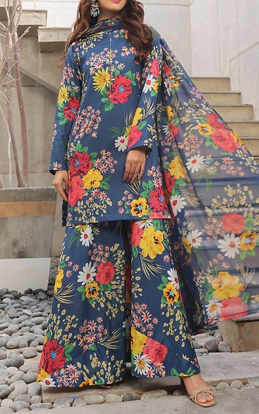 Feathers Multi Lawn Suit | Pakistani Lawn Dress in USA- Image 1