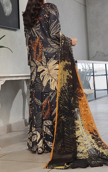 Feathers Black Lawn Suit | Pakistani Lawn Dress in USA- Image 2