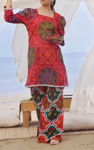 Feathers Multi Lawn Suit (2 Pcs) | Pakistani Lawn Dress in USA- Image 1
