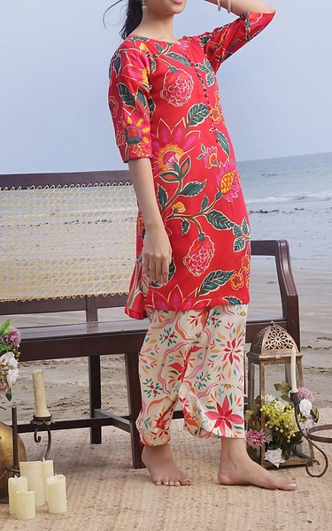 Feathers Multi Lawn Suit (2 Pcs) | Pakistani Lawn Dress in USA- Image 2