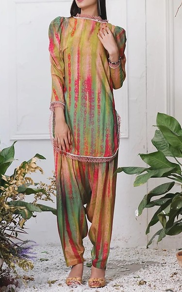 Feathers Multi Lawn Suit (2 Pcs) | Pakistani Lawn Dress in USA- Image 1