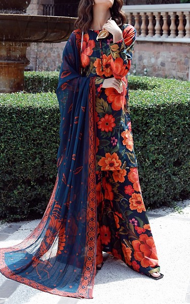 Feathers Multi Lawn Suit | Pakistani Lawn Dress in USA- Image 2