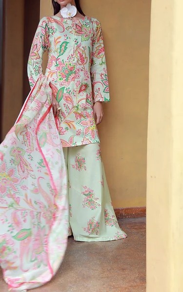 Feathers Multi Lawn Suit | Pakistani Lawn Dress in USA- Image 1