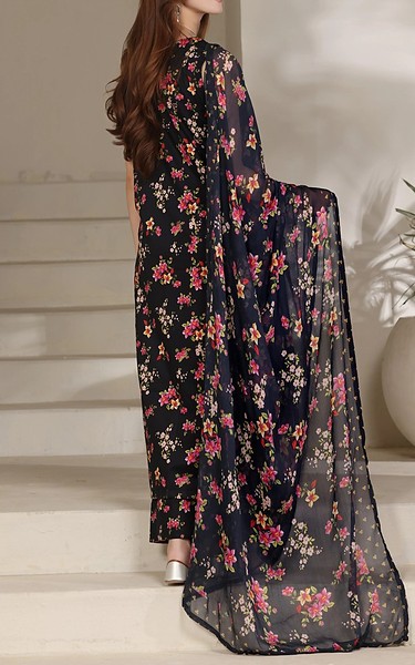 Feathers Black Lawn Suit | Pakistani Lawn Dress in USA- Image 2
