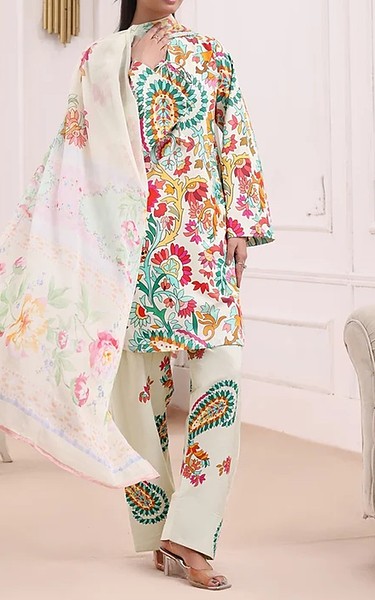Feathers Multi Lawn Suit | Pakistani Lawn Dress in USA- Image 1